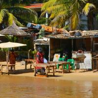 Dakar plage palmiers